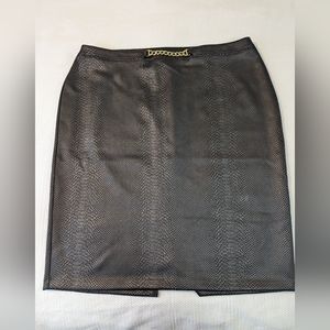 Marc New York Woman Brown Full Control Waistband Pancel Skirt, Size 3XL.
